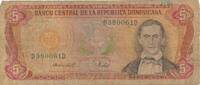 Dominikanische Republik 5 Pesos Oro Banknote -