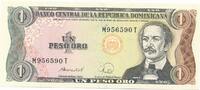 Dominikanische Republik 1 Peso Oro Banknote , Beispiel Bild -