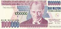 Türkei Türkiye 1 Million Türk Lira Lirasi Bir Milyon Türk lirasi Türkiye Cumhuriyeti Kemal Atatürk 1930 -