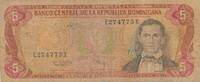 Dominikanische Republik 5 Pesos Oro Banknote -