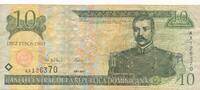 Dominikanische Republik 10 Pesos Oro Banknote -