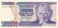 Türkei Türkiye 500000 Türk Lira Lirasi 1997 Banknote, 7. Emisyon 4. Tert... 25.05 元 含税 ＋  83.51 元 运费