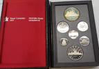 Kanada Cent Dollar 7 Münzen Münzsatz Canada Royal Canadian Mint Originaletui -