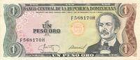 Dominikaische Republik 1 Peso Oro Banknote -