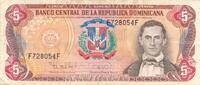 Dominikanische Republik 5 Pesos Oro Banknote -