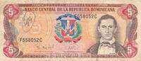 Dominikanische Republik 5 Pesos Oro Banknote -