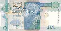 Seychellen 10 Rupien Banknote -