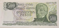 Argentinien 500 Pesos Banknote -
