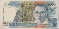 Brasilien 5000 Cruzados 1989 Banknote unc 83.41 元 含税 ＋  83.41 元 运费