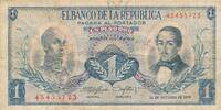 Kolumbien 1 Peso Banknote -