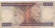 Brasilien 5000 Cruzeiros Banknote -