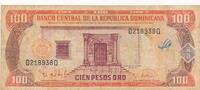 Dominikanische Republik 100 Pesos Oro Banknote -