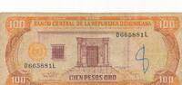 Dominikanische Republik 100 Pesos Oro Banknote -