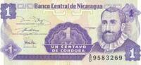 Nicaragua 1 Centavo 1991 Banknote unc 33.37 元 含税 ＋  83.41 元 运费