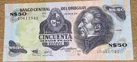 Uruguay 50 Nuevos Pesos Banknote -