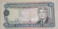 Turkmenistan 20 Manat Banknote -
