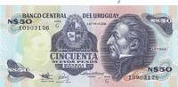 Uruguay 50 Pesos Banknote Geldschein Cincuenta Nuevos Pesos -