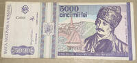 Rumänien 5000 Le Banknote -