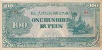 Burma,Japan. Besetzung 100 Rupien Banknote -