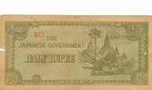 Burma ,Japan. Besetzung 1/2 Rupie Banknote -