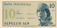 Indonesien 10 Sen Banknote -