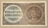 Bohemia-Moravia 1 Koruna Banknote -