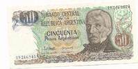 Argentinien 50 Pesos Argentinos Banknote -