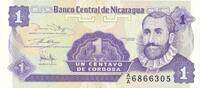 Nicaragua 1 Centavo de Cordoba 1991 Banknote unc 33.37 元 含税 ＋  83.41 元 运费