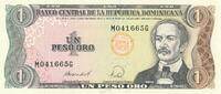 Dom. Republik 1 Pesos Oro Banknote -
