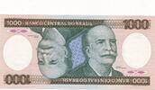 Brasilien 1000 Cruzeiros Banknote -