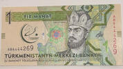Turkmenistan 1 Manat Banknote -