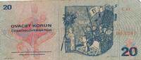 Tschechoslowakei 20 Kronen 1970 Banknote III 41.84 元 含税 ＋  83.67 元 运费