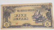 Burma 5 Rupien Banknote -