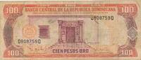 Dominikanische Republik 100 Pesos Oro Banknote -
