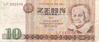 Deutschland DDR 10 Mark 1971 Banknote III 41.84 元 含税 ＋  83.67 元 运费