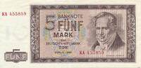 Deutschland DDR 5 Mark Banknote -