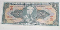 Brasilien 2 Cruzeiros 1955 Banknote unc 100.41 元 含税 ＋  83.67 元 运费