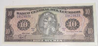 Ecuador 10 Sucres Banknote -