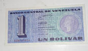 Venezuela 1 Bolivar Banknote -