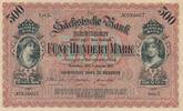 Deutsches Reich Deutschland - Sachsen 500 Mark Länderbanknote Sächsiche Bank Serie I -