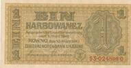 Deutschland Drittes Reich,Ukraine 1 Karbowanez Deutsche Besatzungsausgaben des 2. Weltkrieges 1939-1945 -