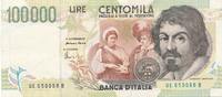 Italien 100000 Tsd.Lire Caravaggio -