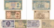 Burma Lot 4 versch.Banknoten aus den Jahren 1955 ( 1-5-10Kyats ) -