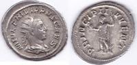 Römische Kaiserzeit Antoninian PHILIPPUS II. M. Julius Phil. Sohn v. Phil. I + Otac. Severa -