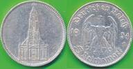 Deutschland Drittes Reich 5 Mark Reichsmark Garnisonkirche o. Datum - Silbermünze -