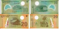 Nicaragua 10 20 Cordobas Banknote Geldscheine 10 20 Cordobas 2007 (unc) 2 Scheine -