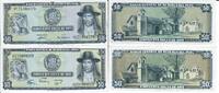 Peru 50 Soles de Oro Banknote Geldscheine 50 Soles de Oro (1974 und 1977) unc 2 Scheine -