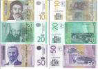 Serbien 10 20 50 Dinar Banknote Geldscheine 10 20 50 Dinar (2011 unc) 3 Scheine -