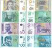 Serbien 10 20 50 100 Dinar Banknote Geldscheine 10 (2011) 20 (2013) 50 (2005) 100 (2004) alle unc LOT -