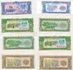 Laos 1, 5, 10 Kip, 4 Scheine 4 Banknoten, Lot -